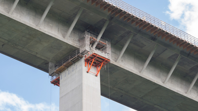 Sanierung einer Autobahnbrücke
